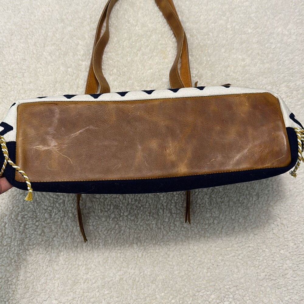 Noonday Collection Aventura Woven and Leather Tote Bag - Picture 4 of 13